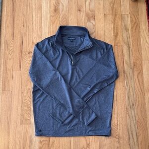 Peter Millar Men's Blue Quarter-Zip Shirt